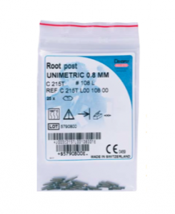 UNIMETRIC SCELLÉS TITANE RÉASSORT Ø 0,8 mm. MAILLEFER