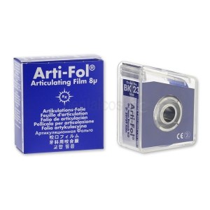 FEUILLE D'ARTICULATION ARTI-FOL PLASTIQUE BK 23 BLUE BAUSCH