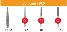 FRAISE DIAMANTEE CONIQUE 850