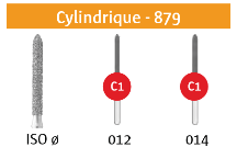 FRAISE DIAMANTEE CYLINDRIQUE 879